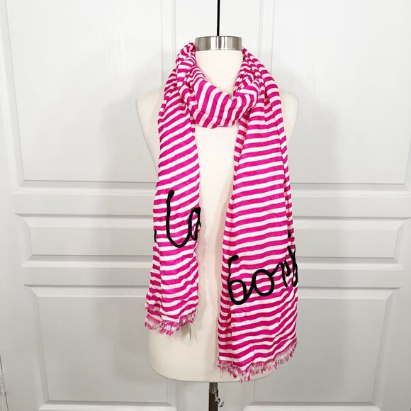 kate spade ooh la la embroidered paris scarf - Picture 2 of 13
